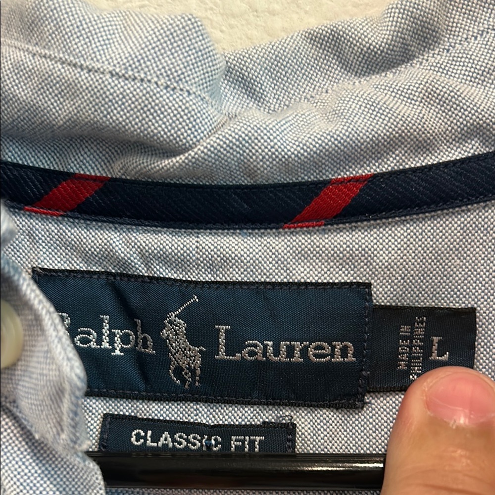Ralph Lauren Blue Casual Button Down Shirt - Picture 2 of 3